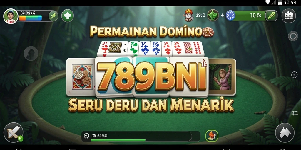 Tampilan memukau dari gameplay Domino 789BNI.