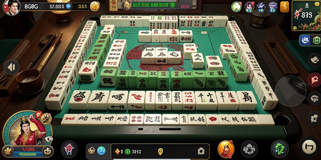Tampilan gameplay Mahjong yang menantang dan menarik.
