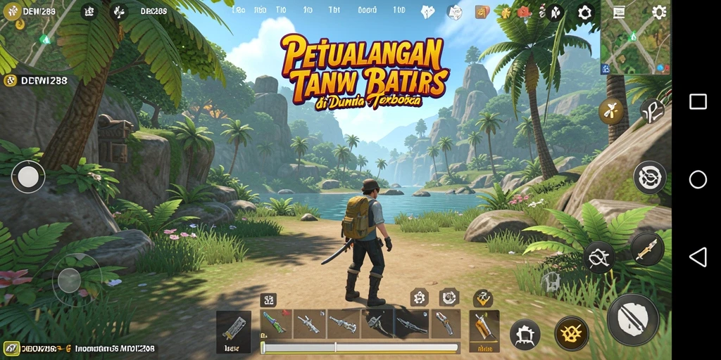 Tampilan gameplay seru di dunia terbuka DEWI288.