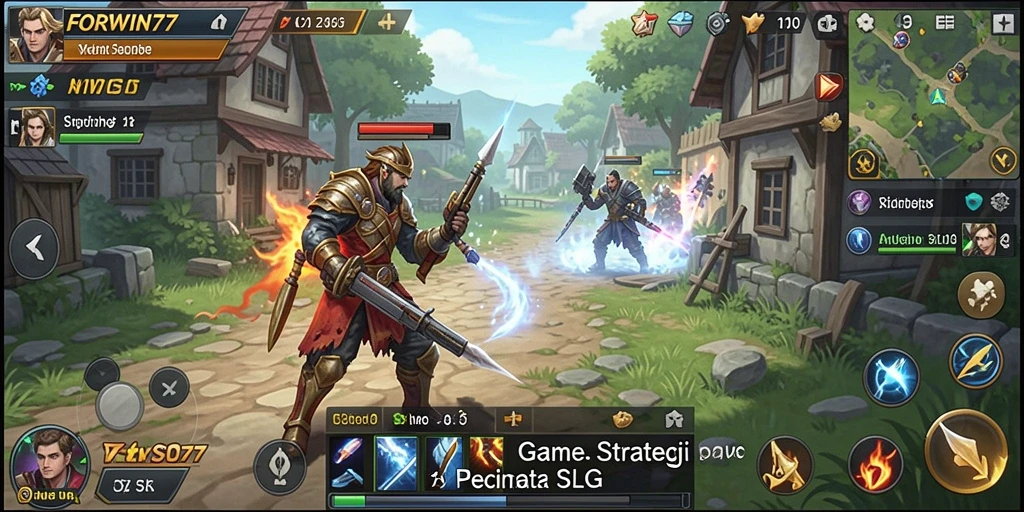 Tampilan menakjubkan dari gameplay FORWIN77 yang penuh strategi.