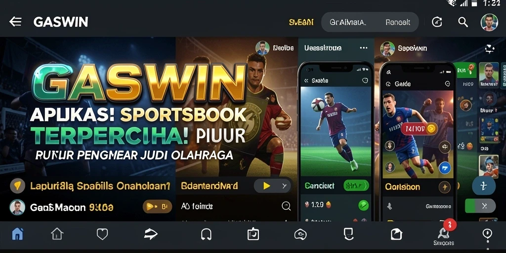 Tampilan utama GASWIN saat melakukan taruhan olahraga secara langsung.