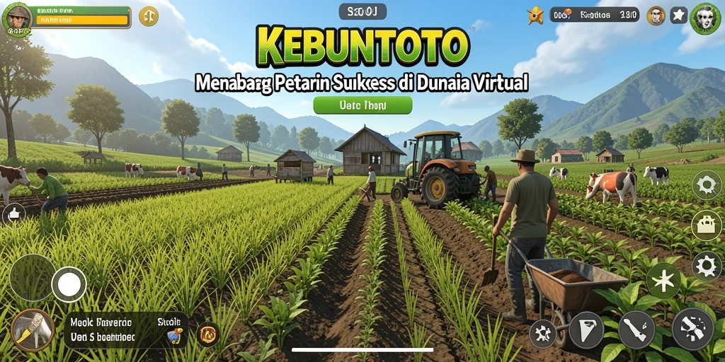 Tampilan gameplay KEBUNTOTO yang menarik dan mendetail.