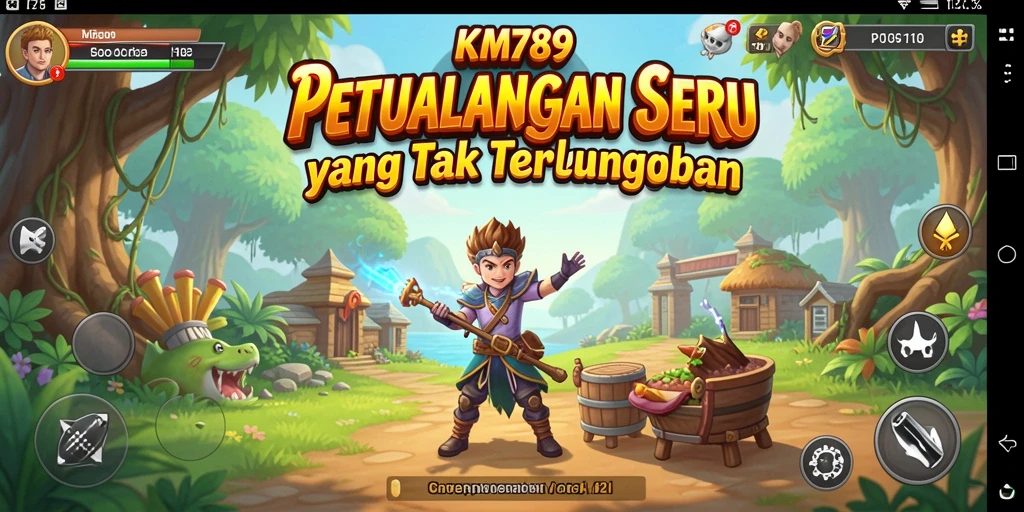 Screenshot menunjukkan aksi menegangkan dalam permainan petualangan.