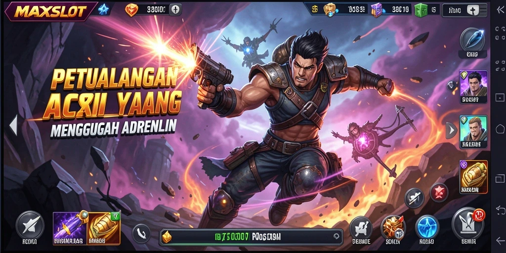 Screenshot gameplay menegangkan di MAXSLOT dengan aksi seru.