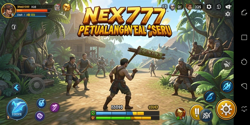 Screenshot NEX777 menampilkan momen seru dalam gameplay petualangan.