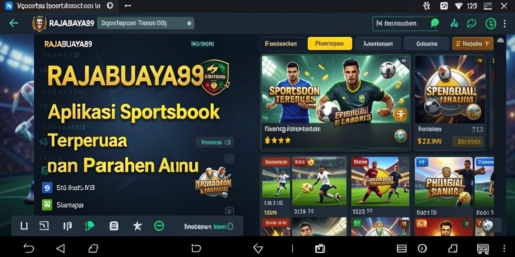 Tampilan seru dari gameplay taruhan olahraga di RAJABUAYA89