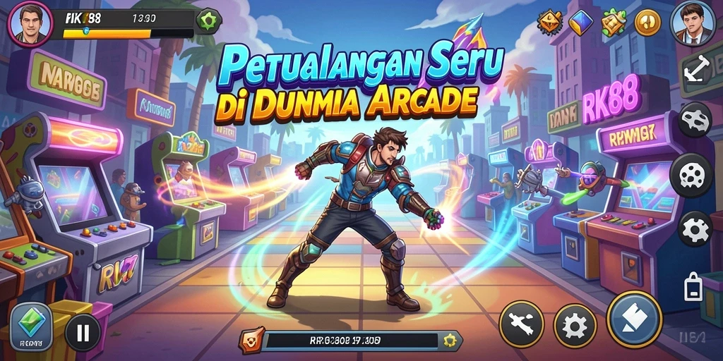 Screenshot gameplay RK88 menampilkan aksi seru dan rintangan menantang.