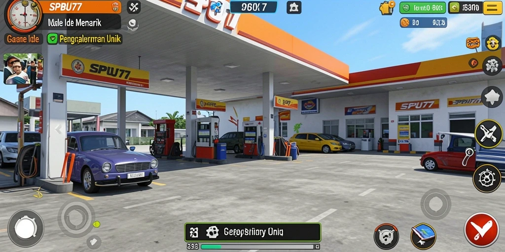 Gameplay menarik SPBU77 saat mengelola SPBU.