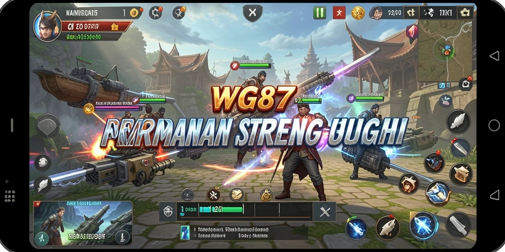 Tangkapan layar utama dari gameplay strategi di WG87.