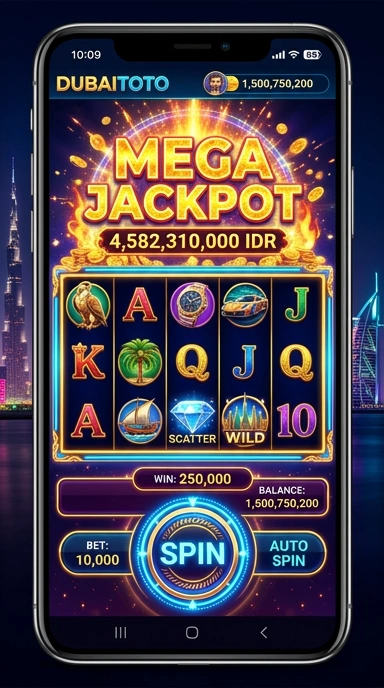 Tampilan utama aplikasi dubaitoto dengan navigasi yang mudah.